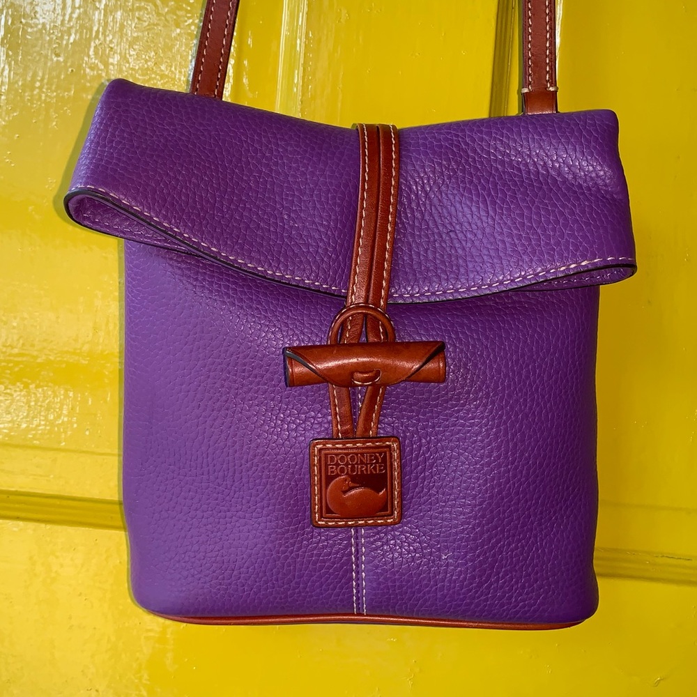 Dooney & Bourke purple Toggle Crossbody